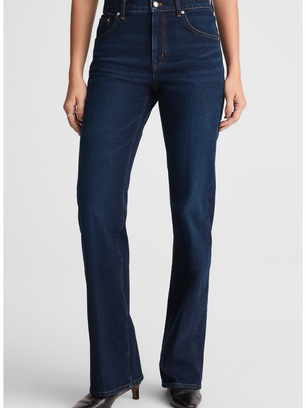 NWT MADEWELL | Dark Blue Relaxed Bootcut Women's Jeans Size 27